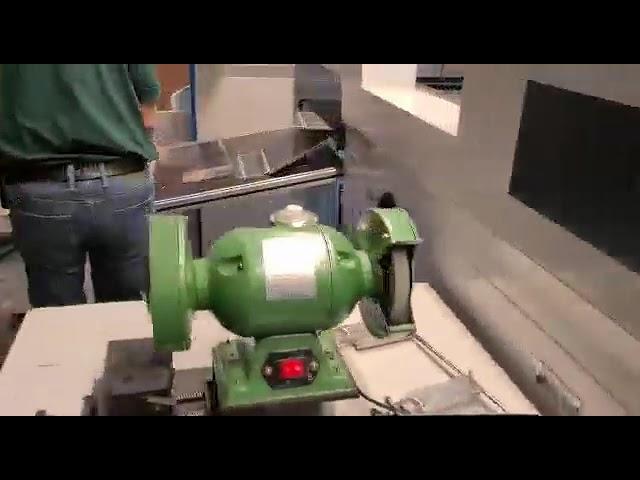 Automatic Cardboard V grooving machine in Germany