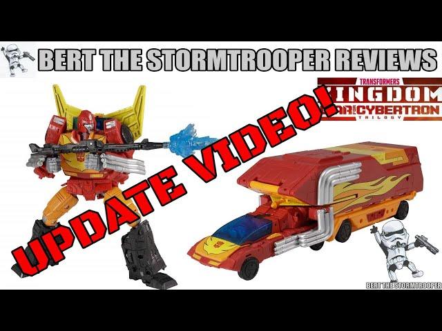 Kingdom Commander Class RODIMUS PRIME Update! Bert the Stormtrooper Reviews!