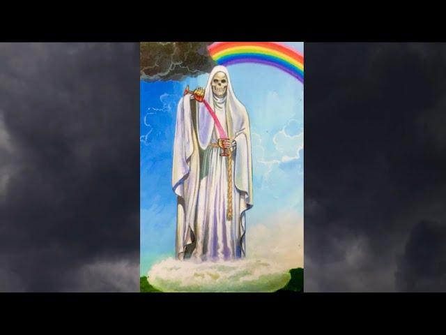 Peaceful White Santa Muerte Meditation Music