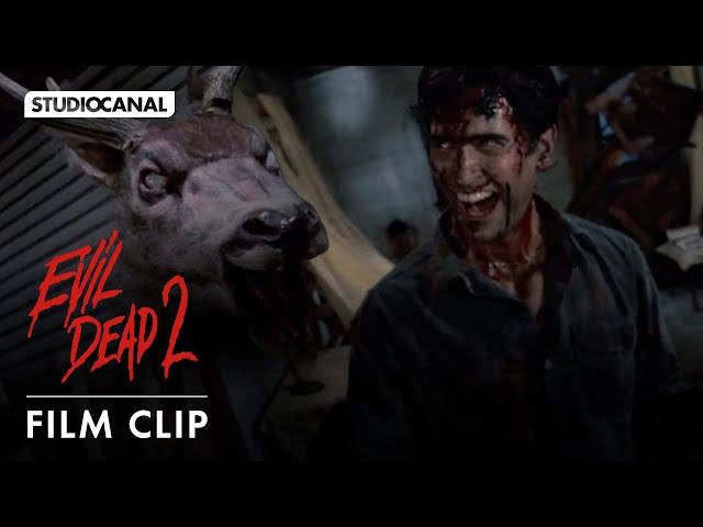 EVIL DEAD II - Laughing Clip - Starring Bruce Campbell