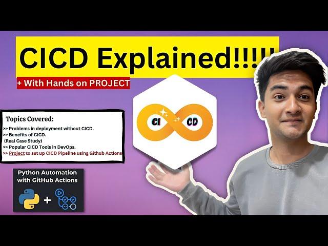 What is CICD Pipeline? CICD process explained with Hands On Project