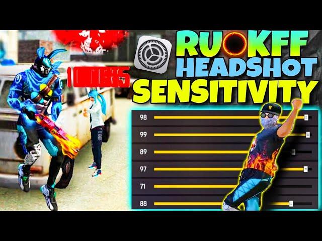 RUOK FF SENSITIVITAS HEADSHOT 2024 ️ | AIMBOT  FREE FIRE CONTROL SETTING SENSITIVITY+CUSTOM HUD