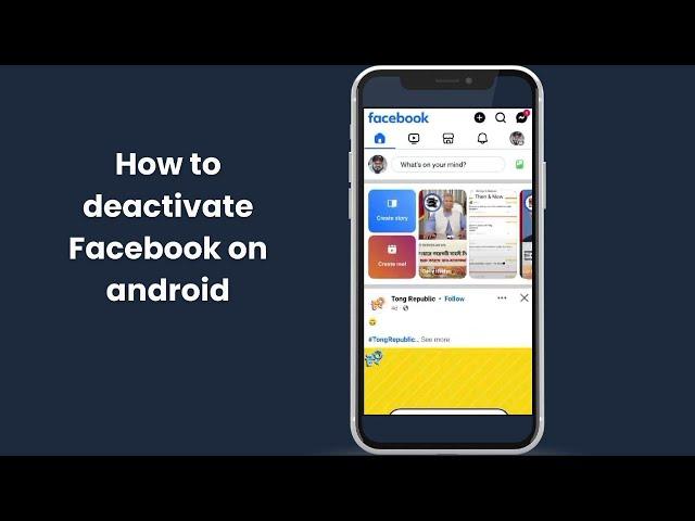 How to Deactivate Facebook on Android | Quick & Easy Tutorial (2024)