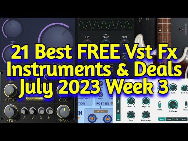 21 Best New FREE VST Plugins, Vst Instruments, Sample Packs & Best Plugin Deals - July 2023 Week 3