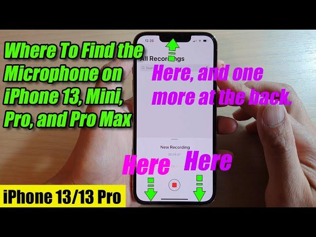 Where To Find the Microphone on iPhone 13, Mini, Pro, and Pro Max