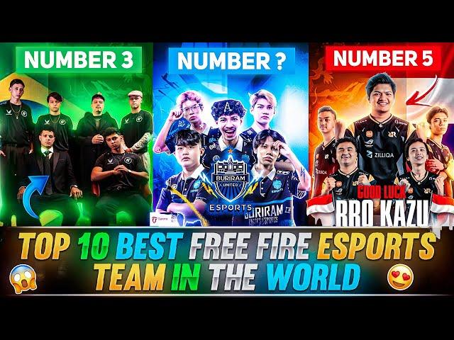 Top 10 Best Free Fire Esports Team In The World | Free Fire Best Esports Team 2024