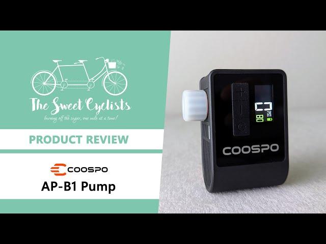 COOSPO AP-B1 Mini Electric Bike Pump Inflator Review - feat. LCD Display + Schrader / Presta Valves