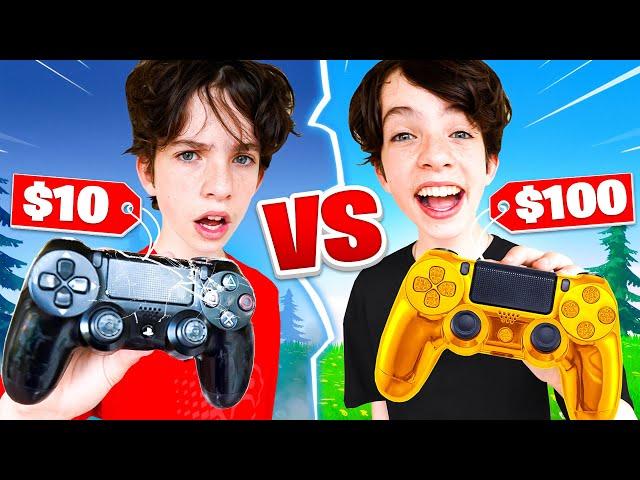 $10 Controller vs $100 Controller Challenge! - Fortnite