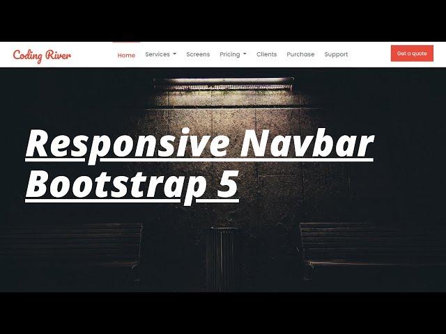 Design a responsive navbar using Bootstrap 5