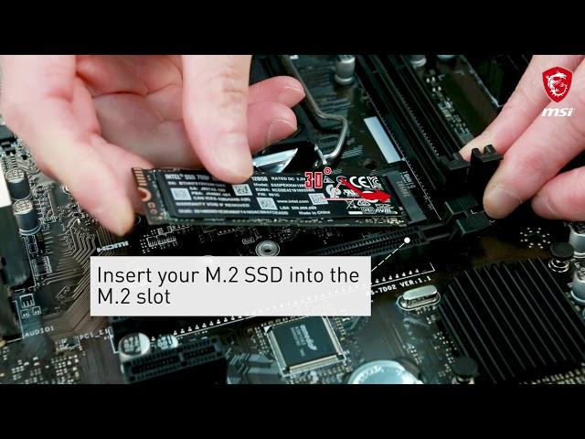 MSI® HOW-TO install M.2 SSD correctly