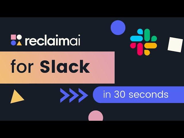 Reclaim.ai for Slack | Sync Slack Status to Google Calendar