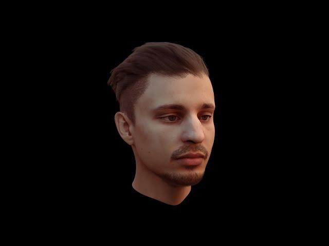 Creating my own face in Blender (using FaceBuilder addon)