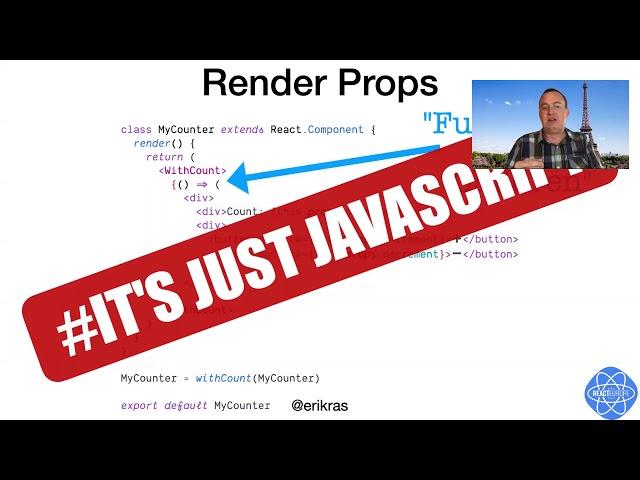 Render Props are Not Dead - @Erik Rasmussen  (aka @erikras) at @ReactEurope 2020