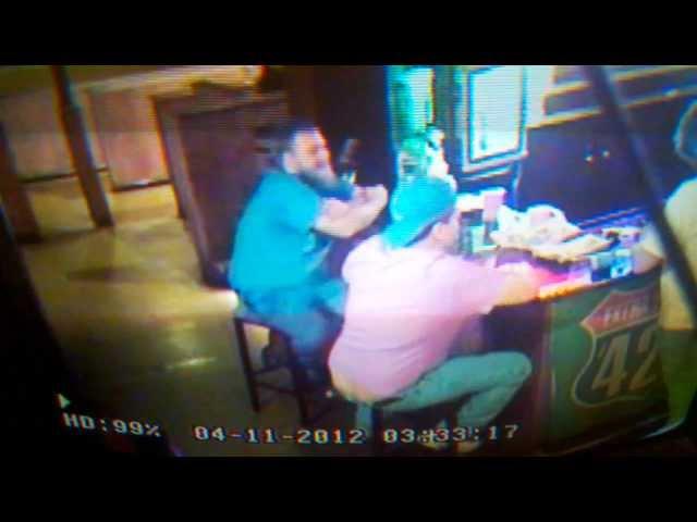 Drunk Falls Off Stool