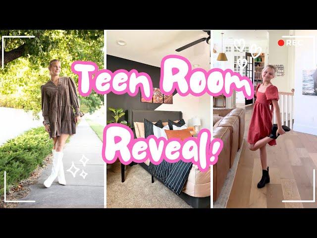 Teen Room Reveal, Cute Bun Tutorial, & Major Basement Cleanup! Starbucks Run & Lucy's B-Day!