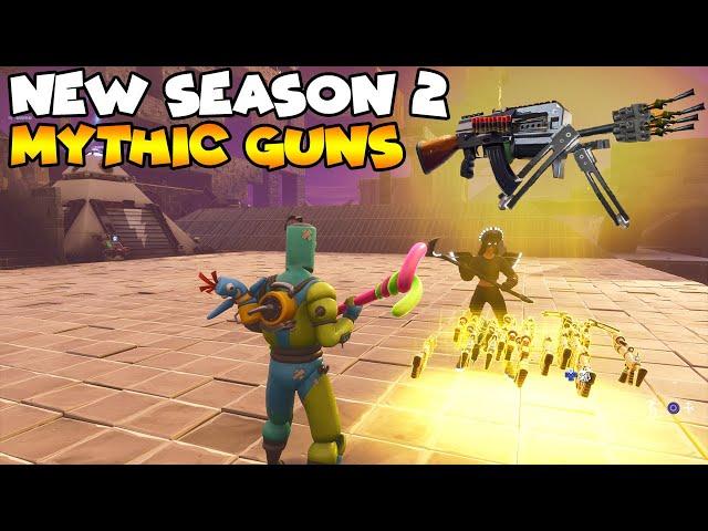 New Season 2 Rocket Gun is MYTHIC!  (Scammer Gets Scammed) Fortnite Save The World