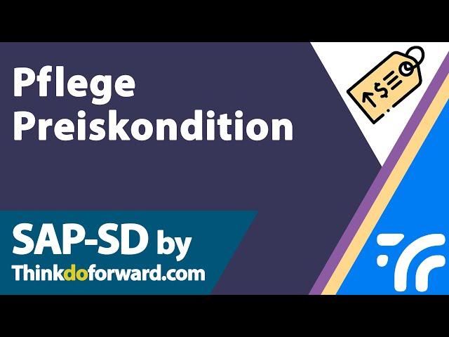 Pflege Preiskondition - SAP