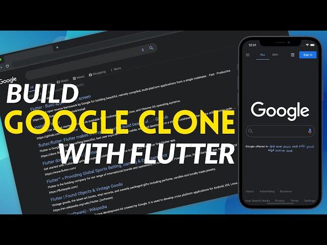 Flutter Responsive UI: Google Clone