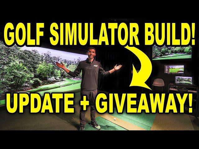 Home Golf Simulator Build - Setup UPDATE + BIG GIVEAWAY!! (Pt. 2)