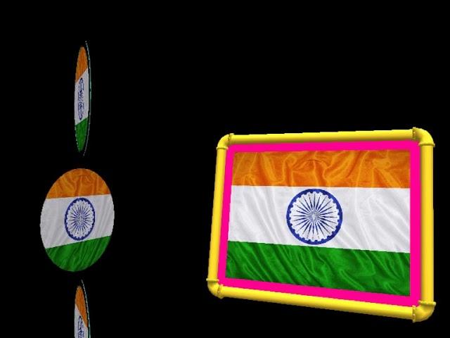 Black screen Indian Flag free motion backgrounds"| free Stock footage | no 59