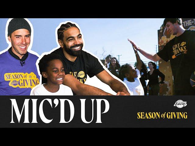 MIC'D UP | Lakers Celebrate Season of Giving