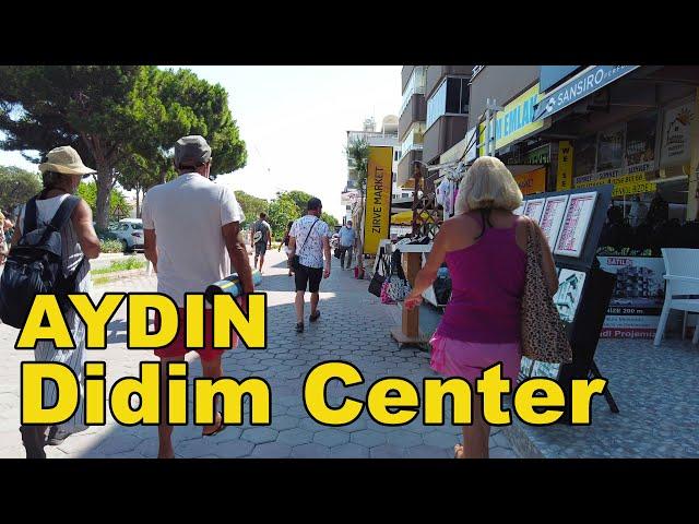 4K UHD - Didim Center - Turkey  Aydın Didim Walking Tour