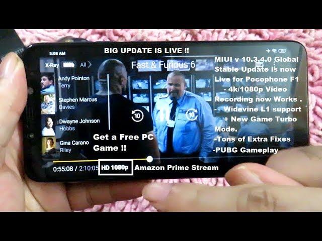 Poco F1 MIUI 10.3.4.0 Stable Update Android 9 Quick Review How to Install & Get a Free PC Game