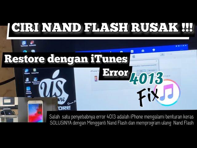 ERROR 4013 IPHONE 6 fix REPLACE NAND FLASH | Fix Stuck Logo for iPhone