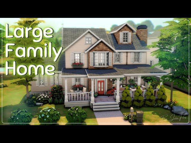 Большой семейный дом│Строительство│Large Family Home│SpeedBuild│NO CC [The Sims 4]