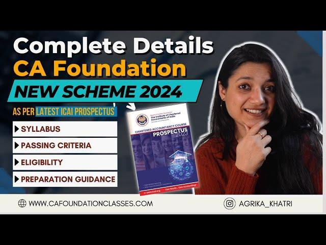 CA Foundation Course 2024 New Scheme | Full Details in Hindi | CA कैसे बनें | Syllabus | Eligibility