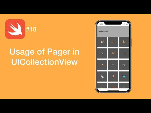 Usage of Pager in UICollectionView - Swift #18 - iOS Programming