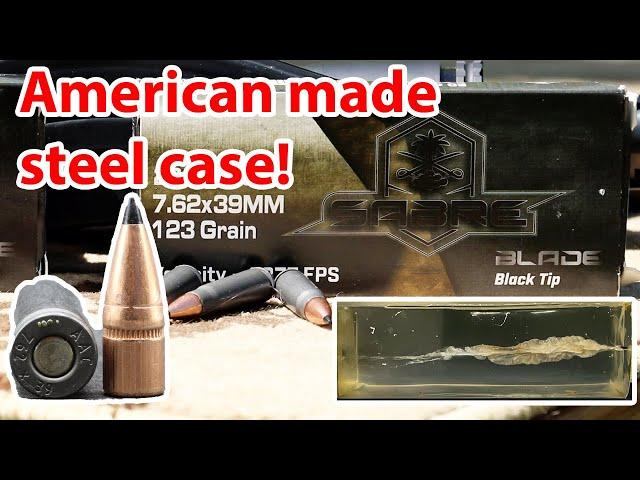7.62x39mm, 123gr Sabre Blade Black Tip,  America's Ammunition Company (AAC)