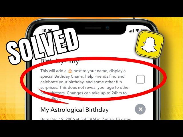 How to hide Birthday Notifications on Snapchat