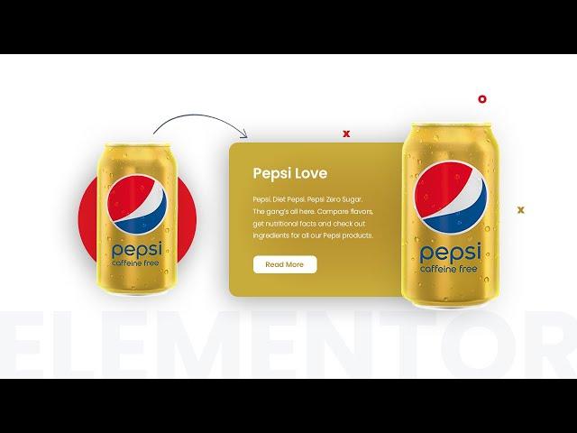 Pepsi Hover Animation using Elementor | WordPress Elementor Pro Tutorial | Elementor Tips and Tricks