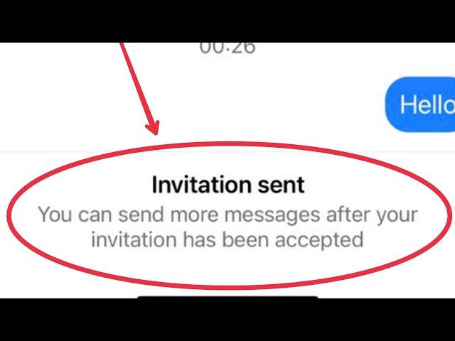 Instagram Show invitation sent You can send more messages after your invitation has been accepted