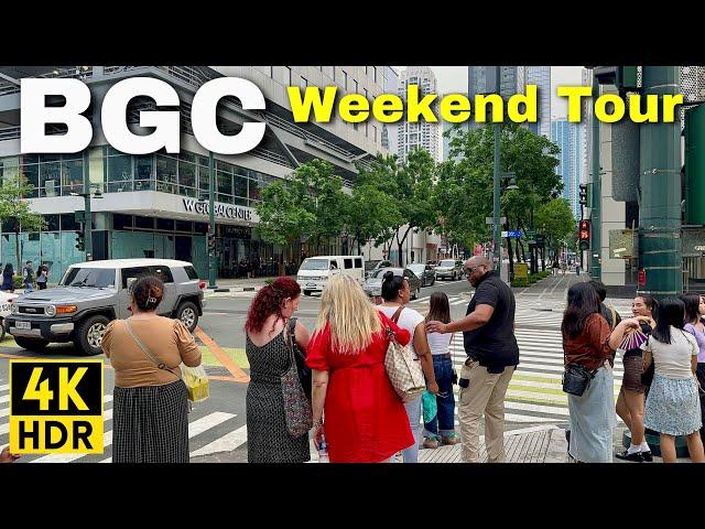 BGC Philippines Walking Tour | Walking Streets of Bonifacio Global City, Metro Manila - August 2024