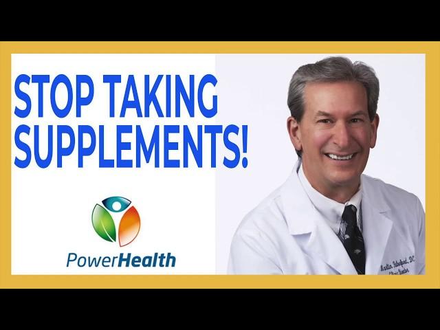 Stop Taking Supplements!