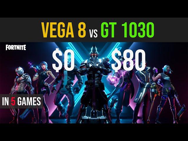 Vega 8 vs GT 1030 test in 5 games | Ryzen 3 3200g