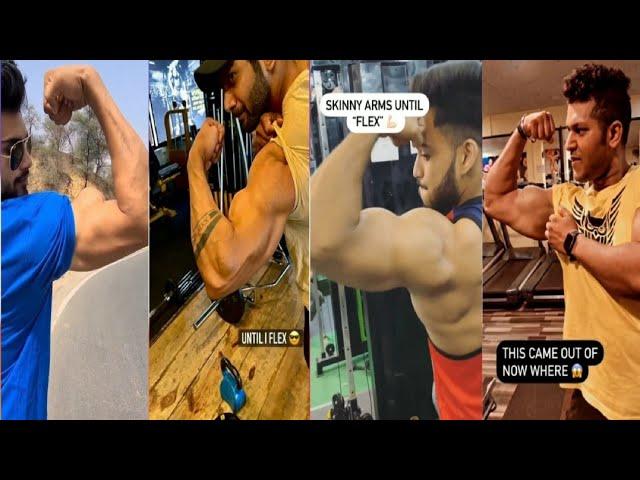 My arm looks skinny until I flex|bodybuilder tik tok|bodybuilder video|bodybuilder status