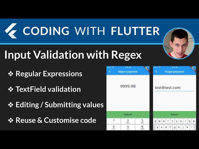 Flutter: Input Validation with RegExp