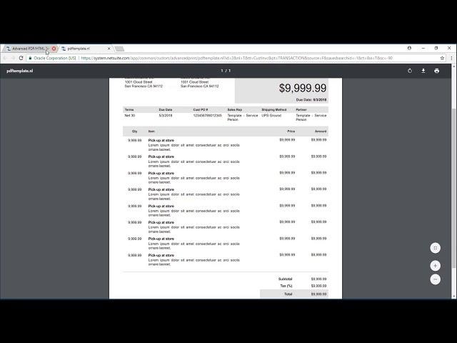 Creating a Customized Invoice Template in NetSuite
