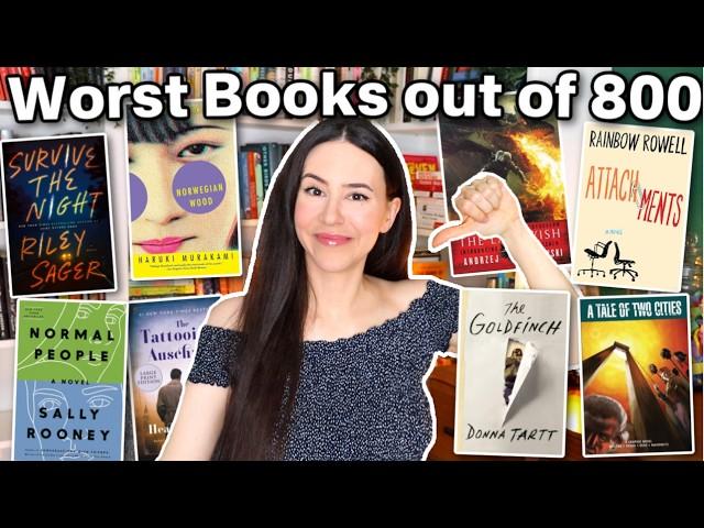 I've read 800 books on Booktube, here are the worst ones (with reviews!)