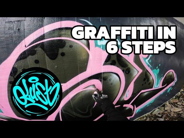 How to do GRAFFITI with spraypaint [6 Steps]