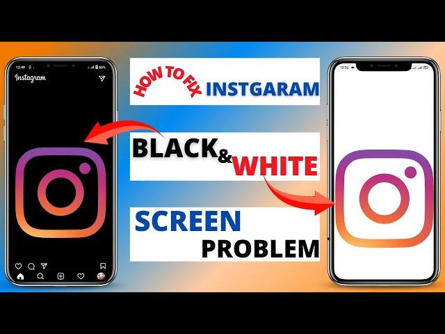 How to Fix Instagram White Screen|How to Fix Instagram Black Screen Android|Instagram Screen Black