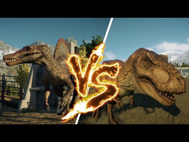 Jurassic World Evolution 2 | Spinosaurus vs. Tyrannosaurus Rex