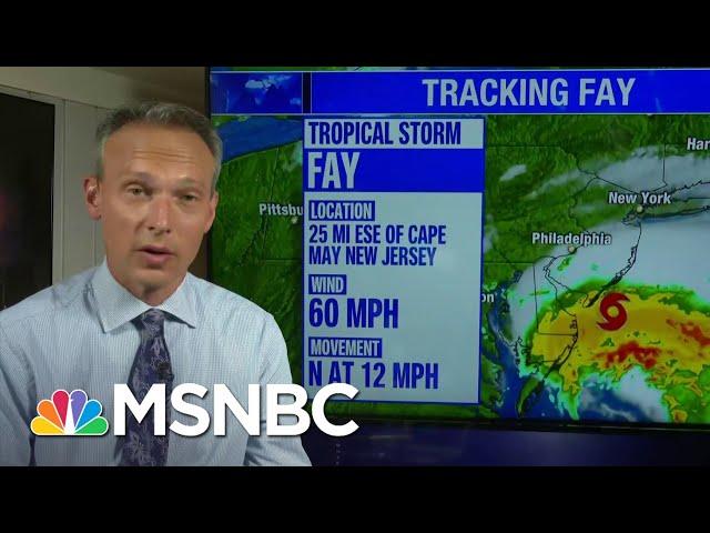 Tropical Storm Fay Brings Rare High Winds To New York City | MSNBC