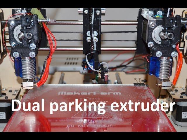 Pt.1: Dual "parking" extruder for a Prusa i3 RepRap 3D printer / by 3D-Proto