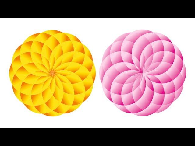 #12 | How to Circle Flower Design | Basic CorelDraw in  Hindi