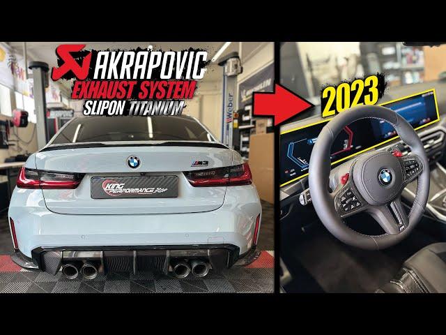 LEGAL AKRAPOVIC ECE Titan Abgasanlage SLIPON passend für 2023 BMW M3 G80 Competition LCI1