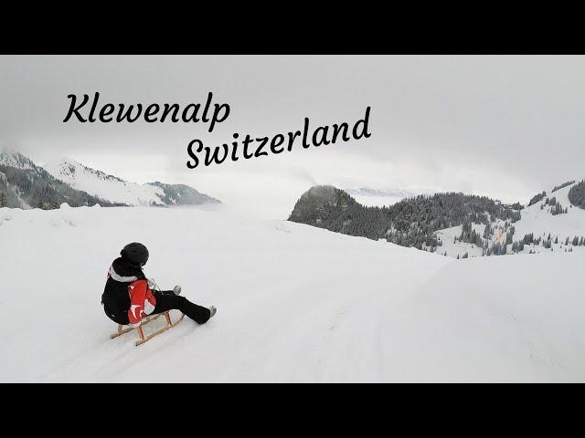 Awesome Sledding at Klewenalp, Switzerland